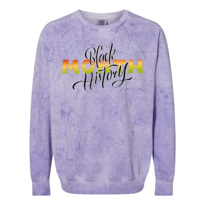 Black History Month February  Colorblast Crewneck Sweatshirt