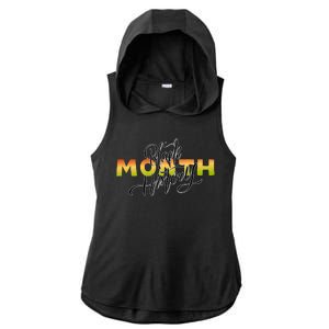 Black History Month February  Ladies PosiCharge Tri-Blend Wicking Draft Hoodie Tank