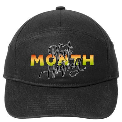 Black History Month February  7-Panel Snapback Hat