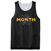 Black History Month February  Mesh Reversible Basketball Jersey Tank