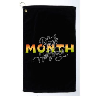 Black History Month February  Platinum Collection Golf Towel