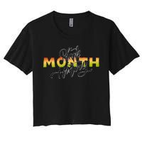 Black History Month February  Women's Crop Top Tee