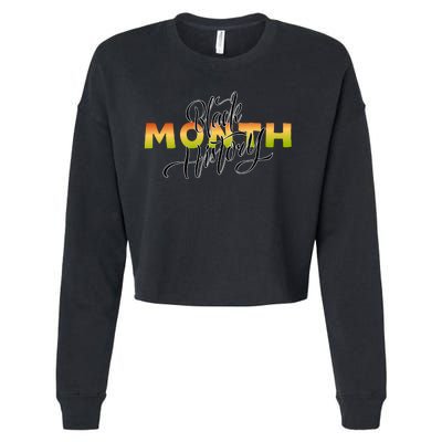 Black History Month February  Cropped Pullover Crew