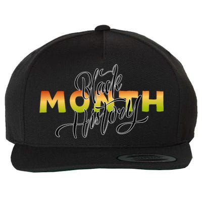 Black History Month February  Wool Snapback Cap