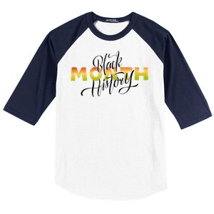 Black History Month February  Baseball Sleeve Shirt