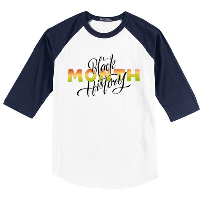 Black History Month February  Baseball Sleeve Shirt