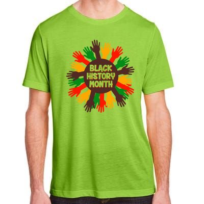 Black History Month Hands Raised  Adult ChromaSoft Performance T-Shirt