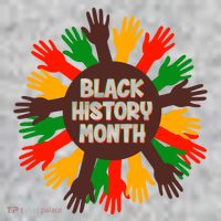 Black History Month Hands Raised  Premium T-Shirt