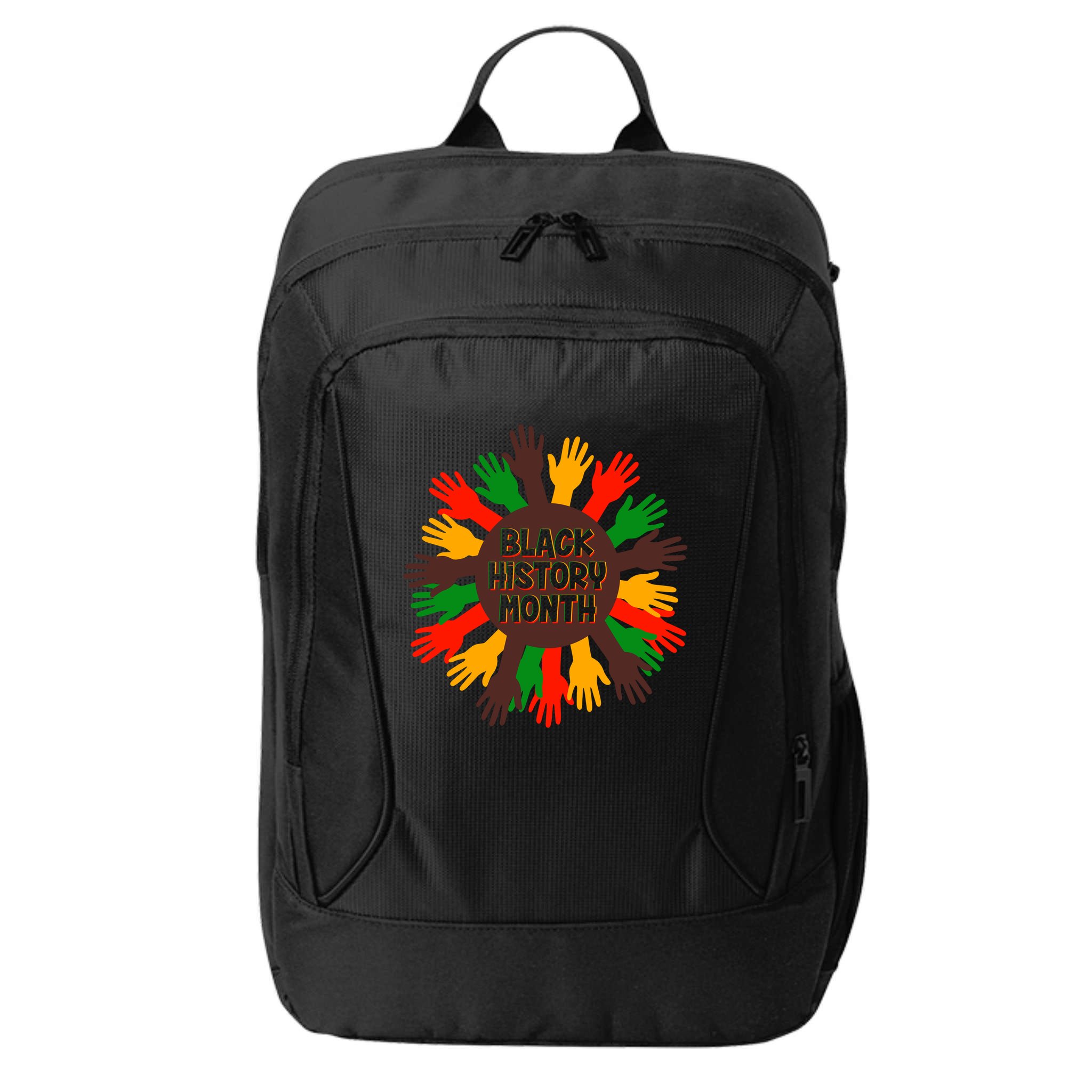 Black History Month Hands Raised  City Backpack
