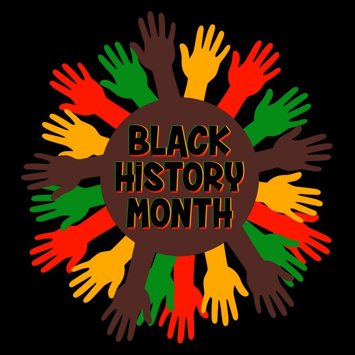 Black History Month Hands Raised  Drawstring Bag