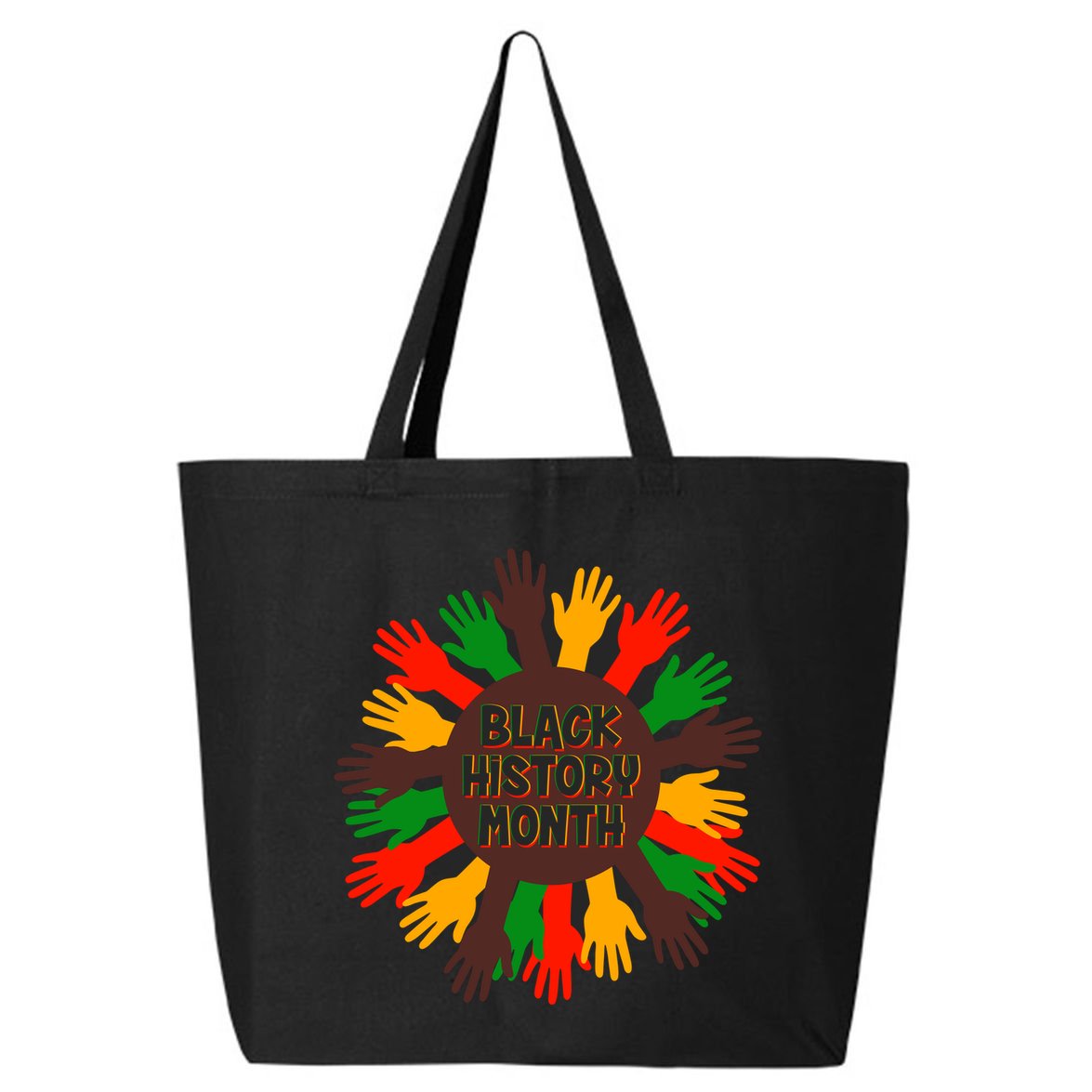 Black History Month Hands Raised  25L Jumbo Tote