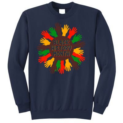 Black History Month Hands Raised  Sweatshirt