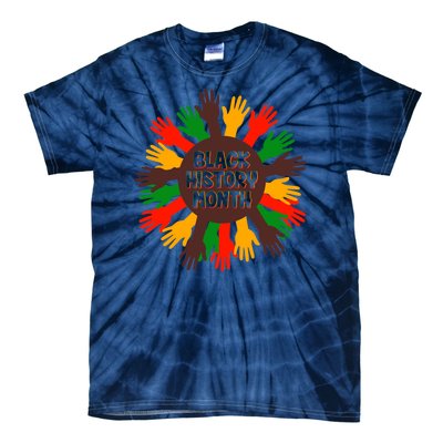 Black History Month Hands Raised  Tie-Dye T-Shirt