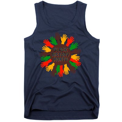 Black History Month Hands Raised  Tank Top