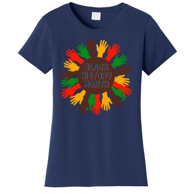 Black History Month Hands Raised  Women's T-Shirt