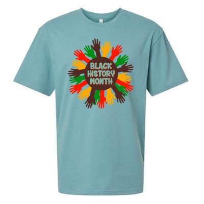 Black History Month Hands Raised  Sueded Cloud Jersey T-Shirt