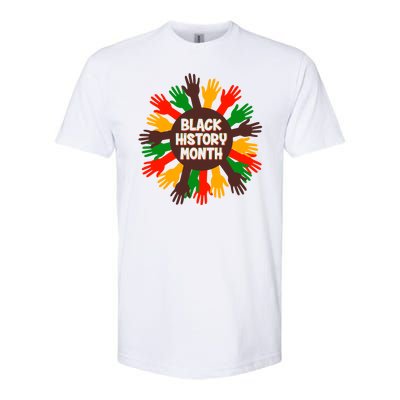 Black History Month Hands Raised  Softstyle® CVC T-Shirt