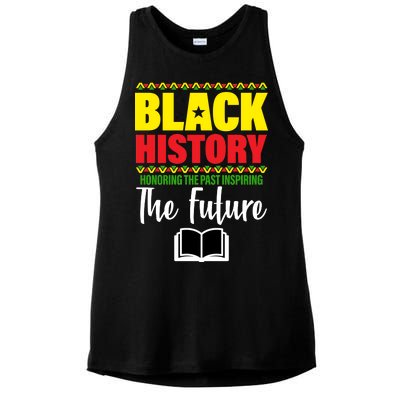 Black History Month Inspiring The Future Ladies PosiCharge Tri-Blend Wicking Tank