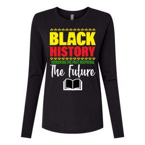 Black History Month Inspiring The Future Womens Cotton Relaxed Long Sleeve T-Shirt