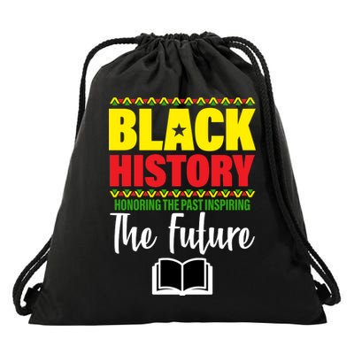 Black History Month Inspiring The Future Drawstring Bag