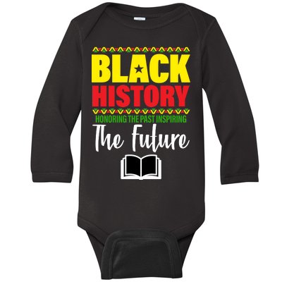 Black History Month Inspiring The Future Baby Long Sleeve Bodysuit