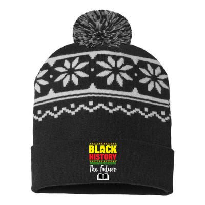 Black History Month Inspiring The Future USA-Made Snowflake Beanie