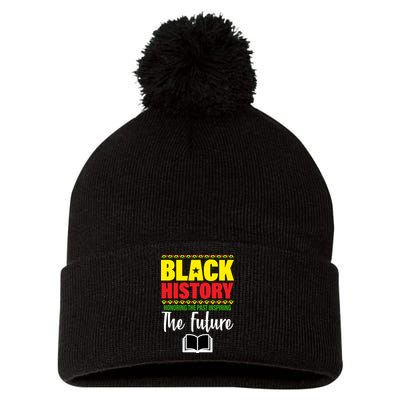 Black History Month Inspiring The Future Pom Pom 12in Knit Beanie