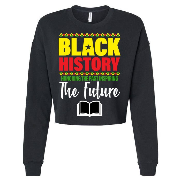 Black History Month Inspiring The Future Cropped Pullover Crew