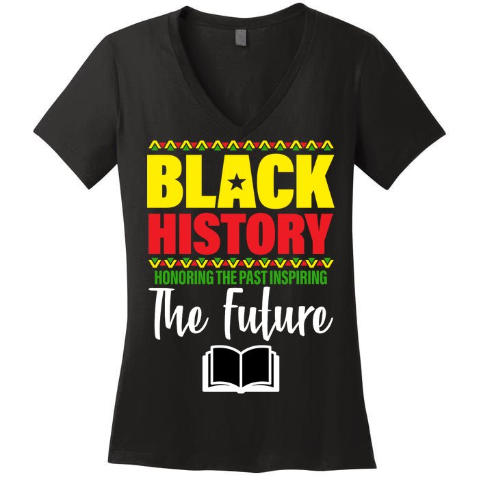 Black History Month Inspiring The Future Women's V-Neck T-Shirt