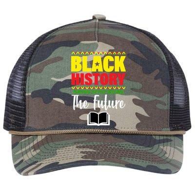 Black History Month Inspiring The Future Retro Rope Trucker Hat Cap