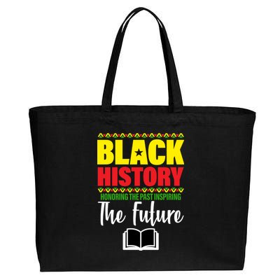 Black History Month Inspiring The Future Cotton Canvas Jumbo Tote