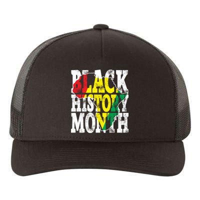 Black History Month Map Of Africa Yupoong Adult 5-Panel Trucker Hat