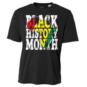 Black History Month Map Of Africa Cooling Performance Crew T-Shirt