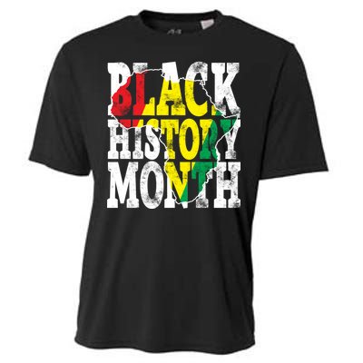 Black History Month Map Of Africa Cooling Performance Crew T-Shirt