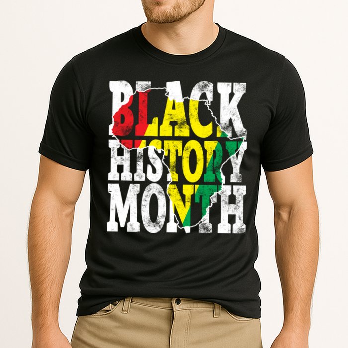 Black History Month Map Of Africa Cooling Performance Crew T-Shirt