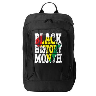 Black History Month Map Of Africa City Backpack