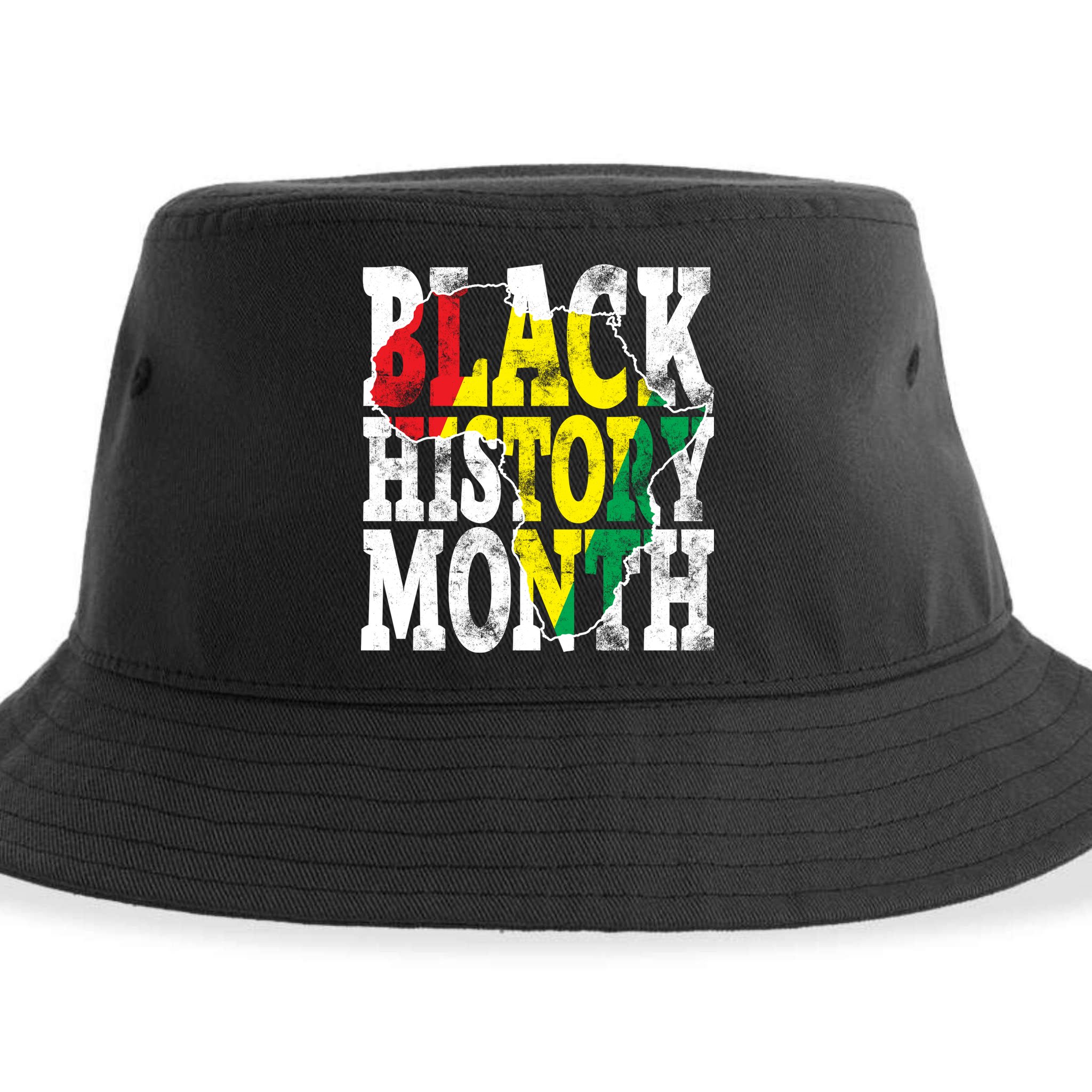Black History Month Map Of Africa Sustainable Bucket Hat
