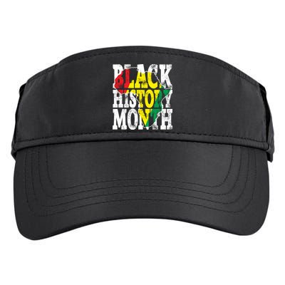 Black History Month Map Of Africa Adult Drive Performance Visor