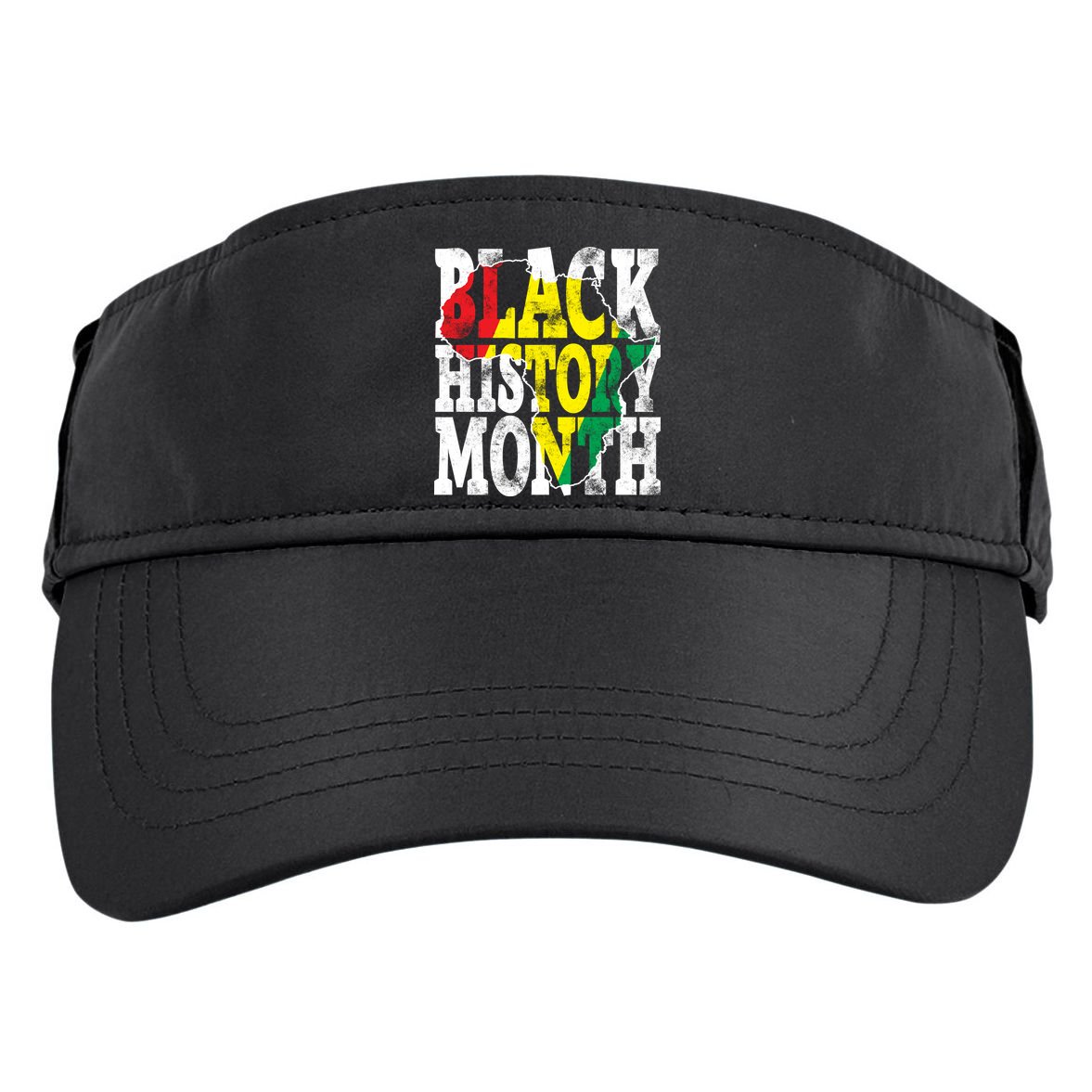 Black History Month Map Of Africa Adult Drive Performance Visor