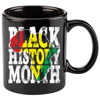 Black History Month Map Of Africa 11oz C Handle Ceramic Mug