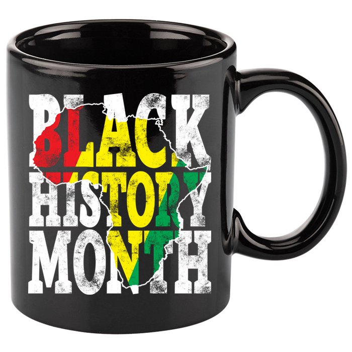 Black History Month Map Of Africa 11oz C Handle Ceramic Mug