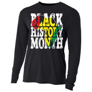 Black History Month Map Of Africa Cooling Performance Long Sleeve Crew