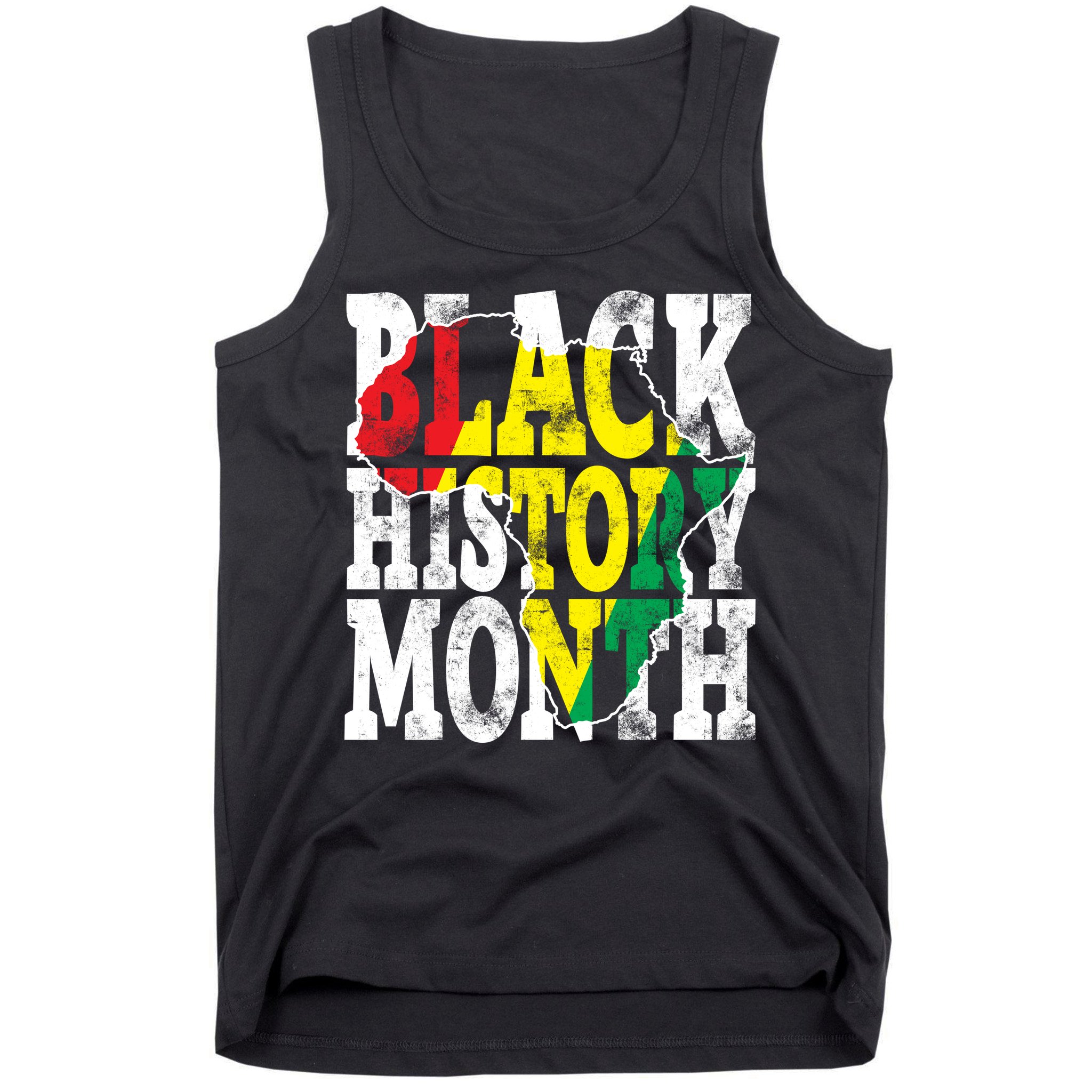 Black History Month Map Of Africa Tank Top