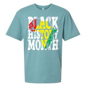 Black History Month Map Of Africa Sueded Cloud Jersey T-Shirt