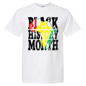 Black History Month Map Of Africa Garment-Dyed Heavyweight T-Shirt