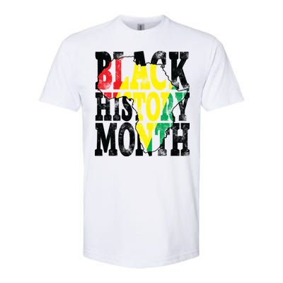 Black History Month Map Of Africa Softstyle® CVC T-Shirt