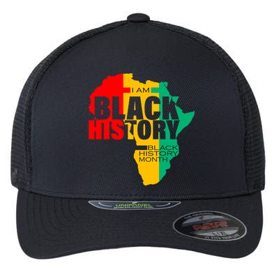Black History Month Map Of Africa BHM Flexfit Unipanel Trucker Cap