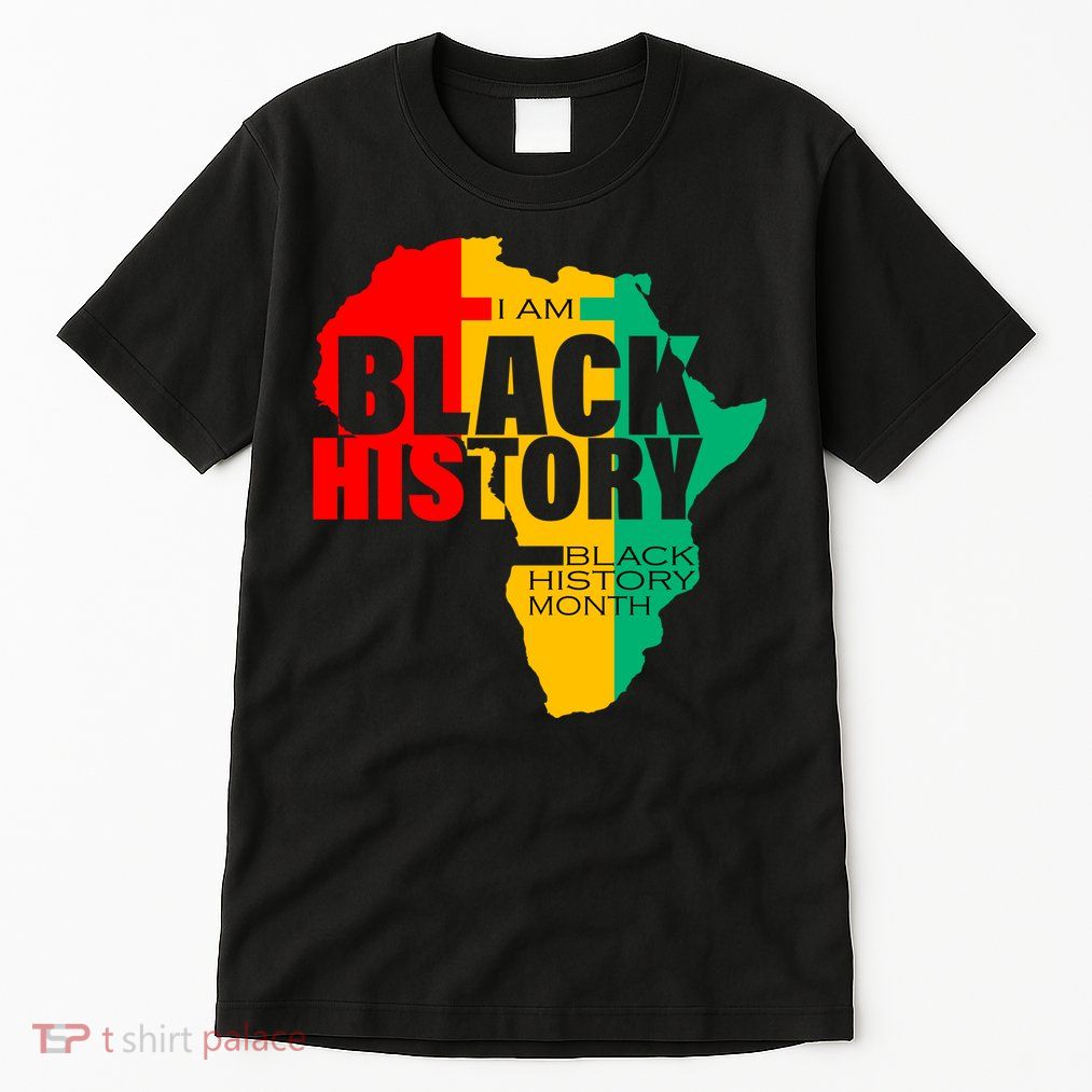 Black History Month Map Of Africa BHM Tall T-Shirt