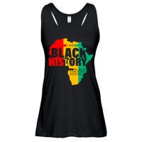 Black History Month Map Of Africa BHM Ladies Essential Flowy Tank