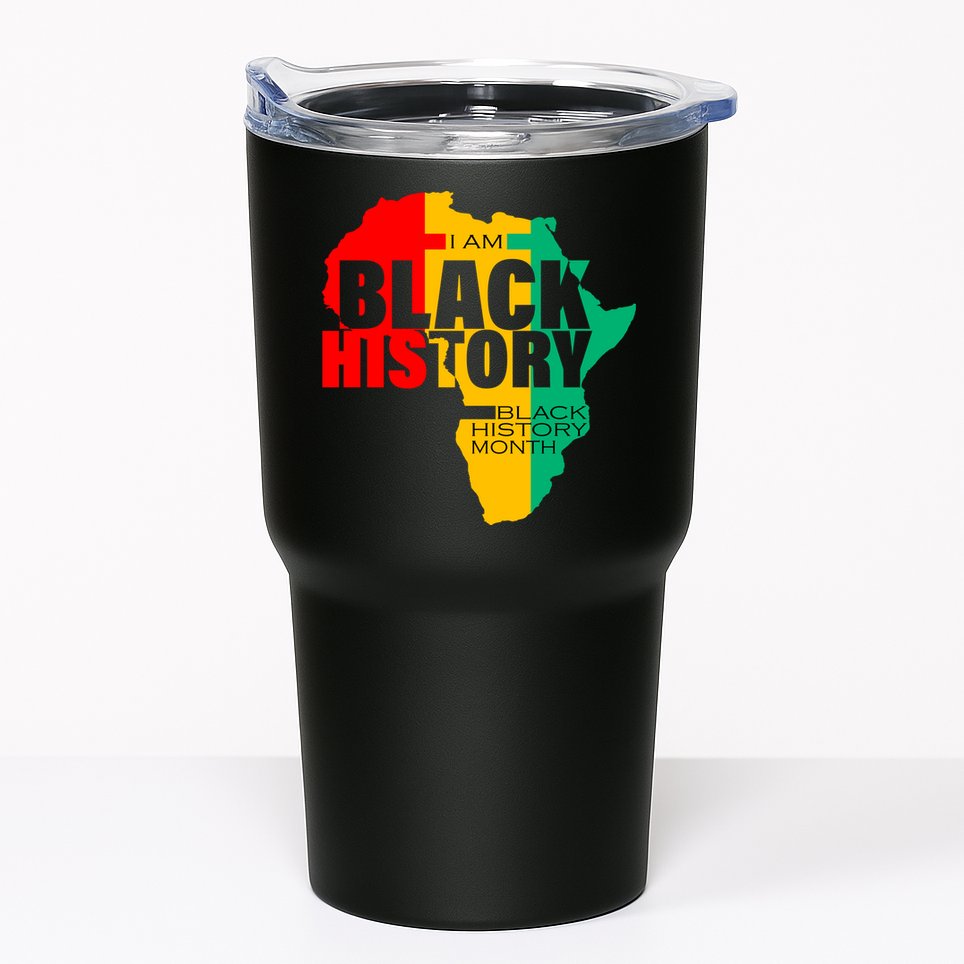 Black History Month Map Of Africa BHM Tumbler